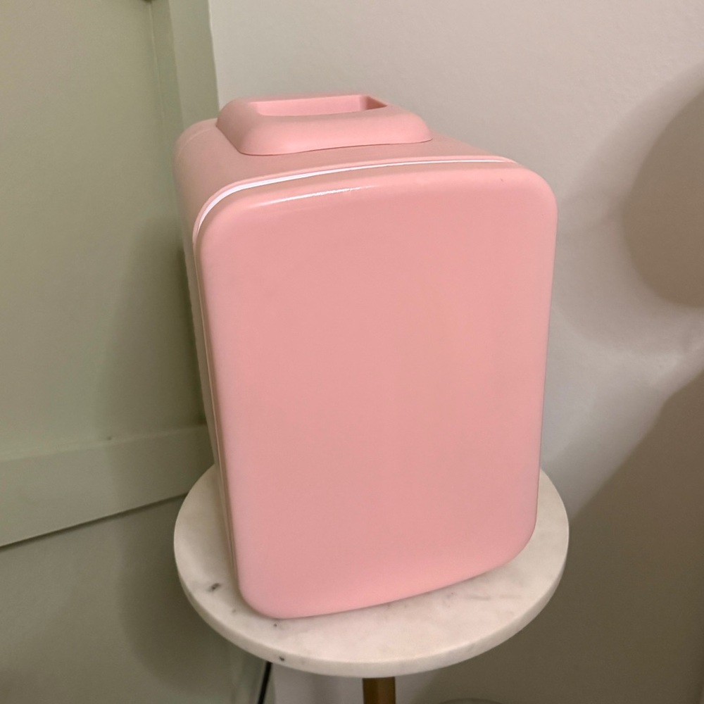 Chic Pink Mini Fridge